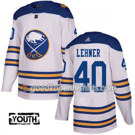 Buffalo Sabres Robin Lehner 40 2018 Winter Classic Adidas Wit Authentic Shirt - Kinderen